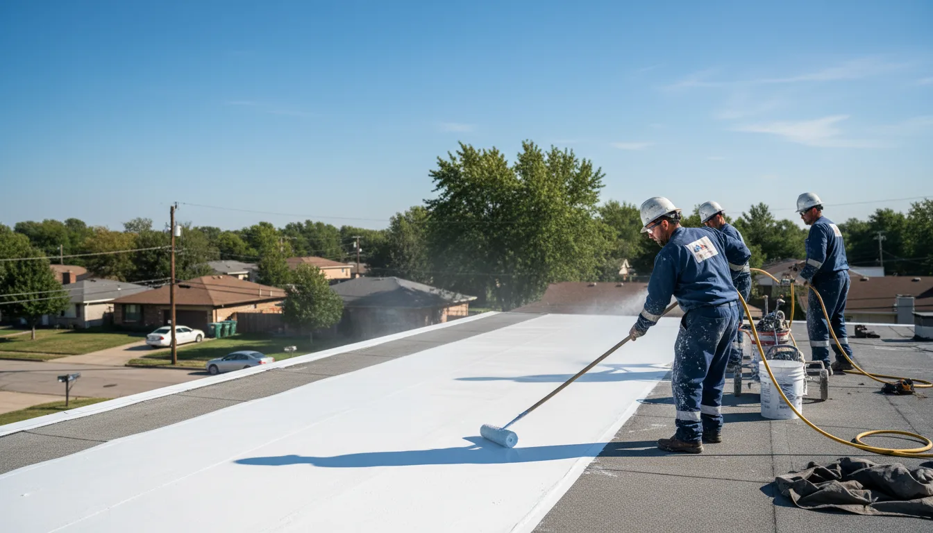 Commercial roof coating in Stamps, AR near me